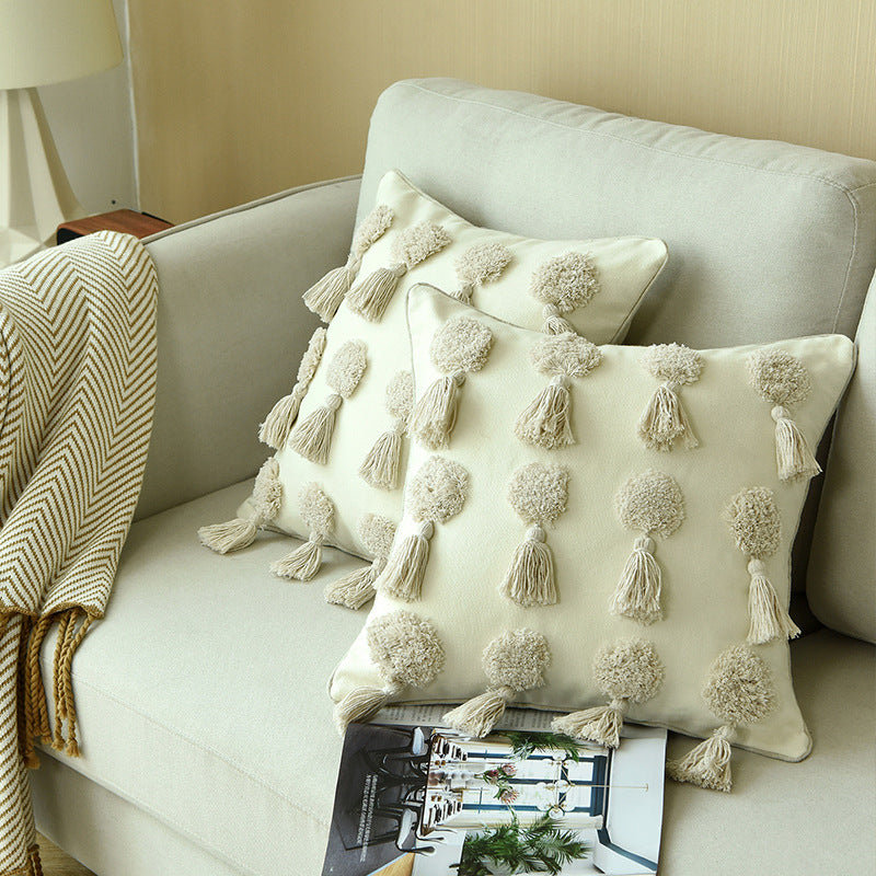 Homestay tufted pillows