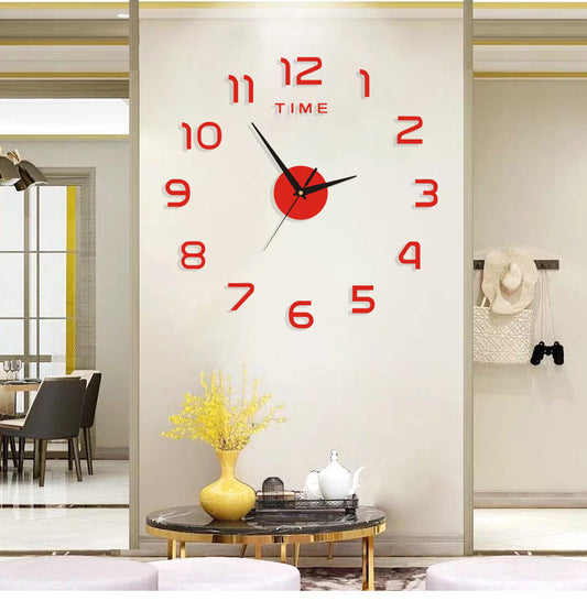 Acrylic Digital Decorative Wall Stickers Clocks