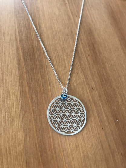 Sterling Silver Flower of Life Necklace