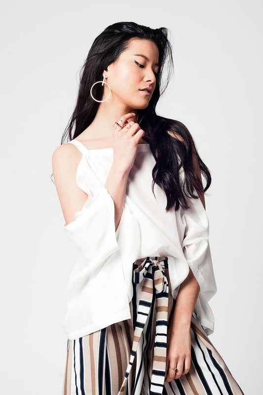 Open Shoulders Blouse