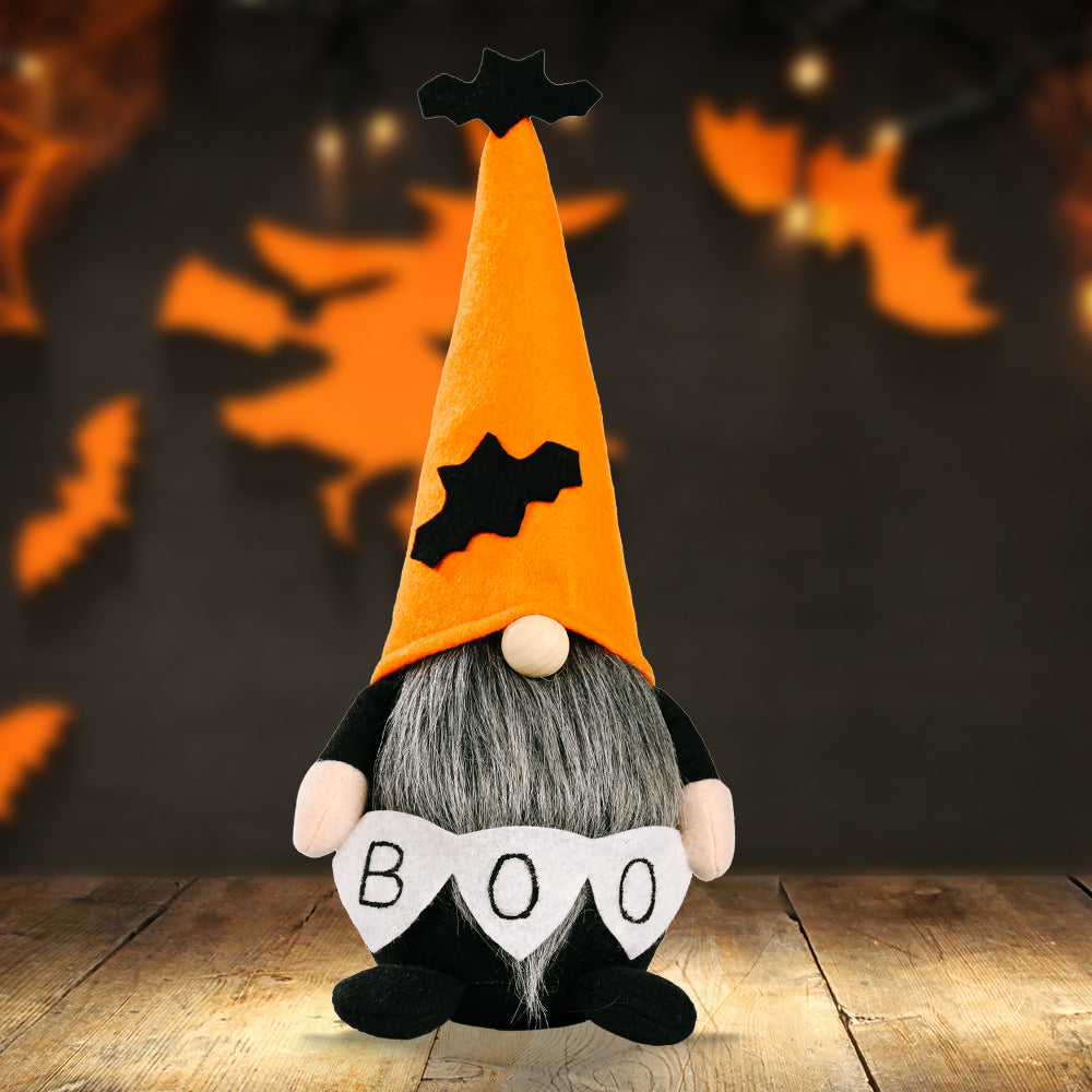 BOO Pointed Hat Faceless Gnome