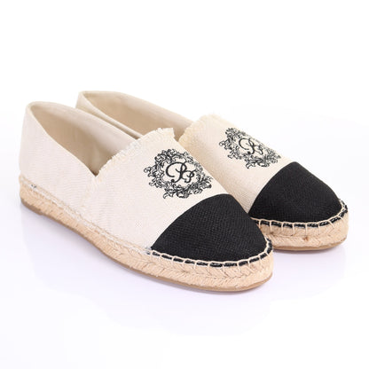 Twotone Espadrilles-Ivory