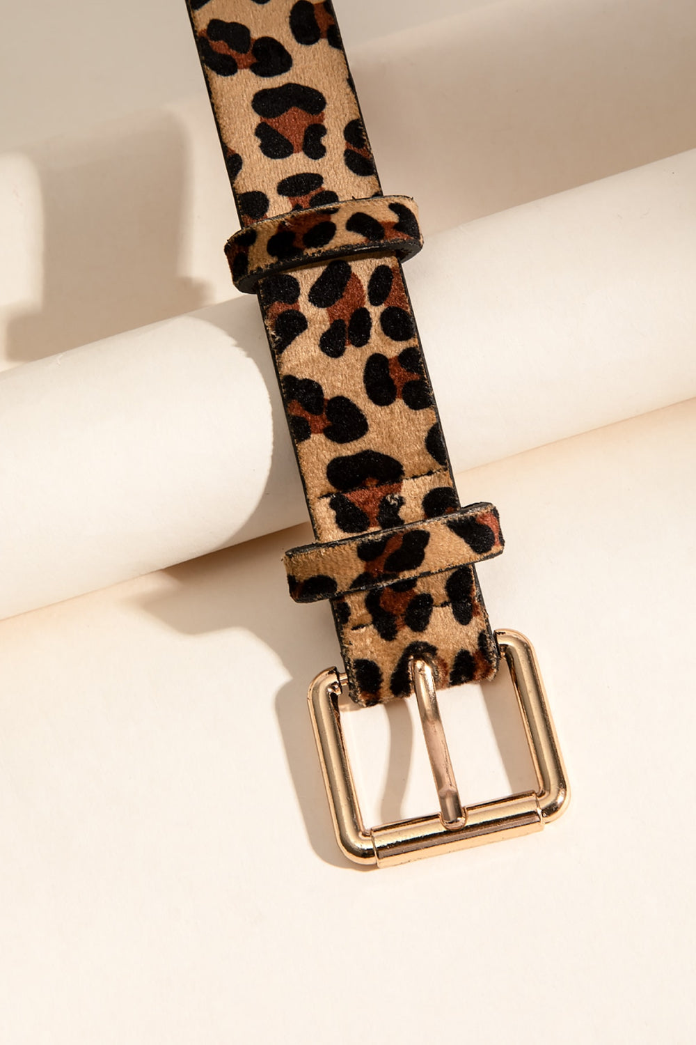 Leopard PU Leather Belt