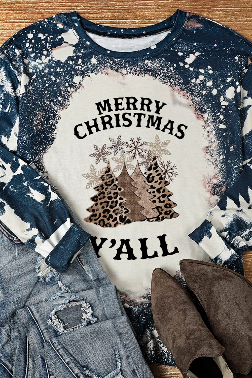 MERRY CHRISTMAS Y'ALL Graphic T-Shirt