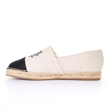 Twotone Espadrilles-Ivory