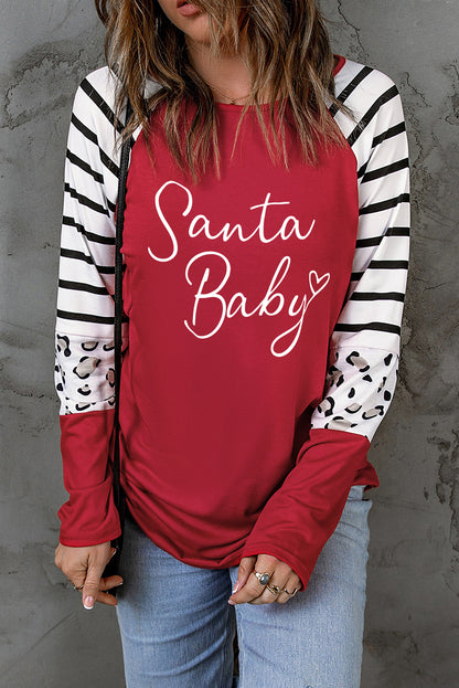 SANTA BABY Graphic Long Sleeve T-Shirt